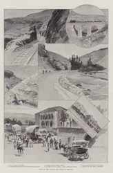 Uitzichten op de Beyrout en Damascus Spoorweg